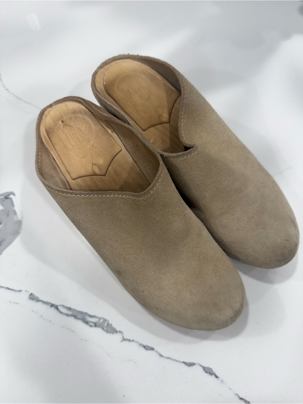 No. 6 Clogs neutral leather size 37